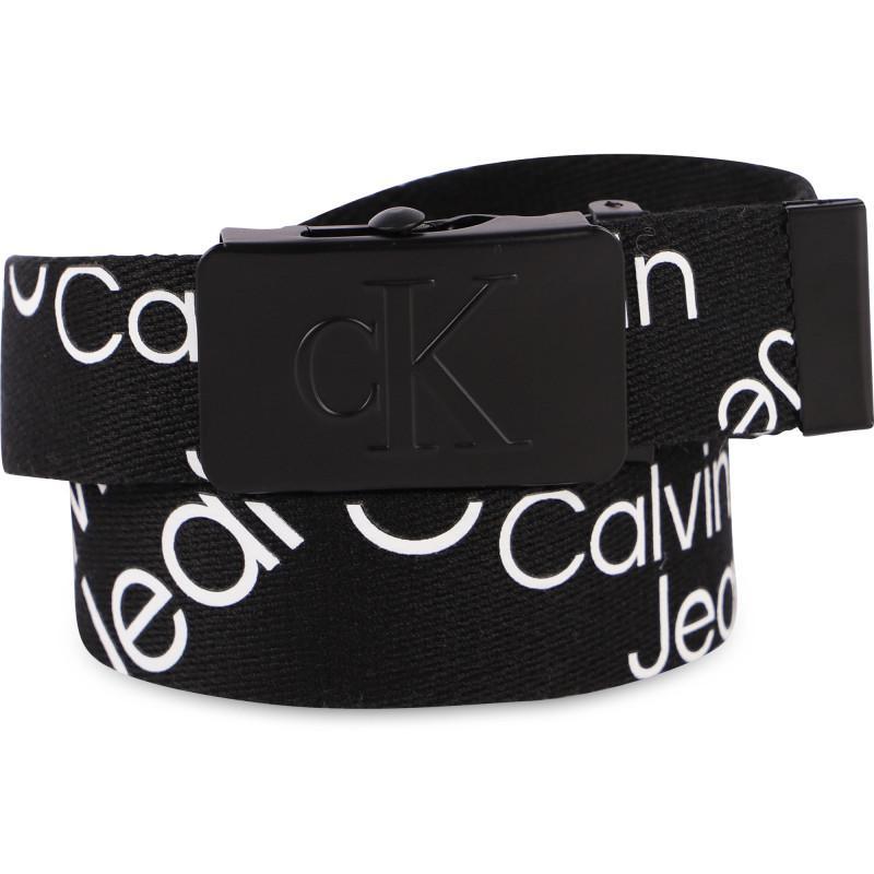 商品Calvin Klein|Monogrammed belt in black,价格¥249,第1张图片