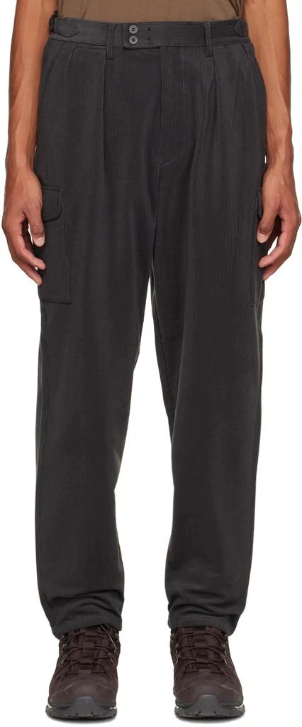 商品DESCENTE|Gray Pleated Cargo Pants,价格¥657,第1张图片