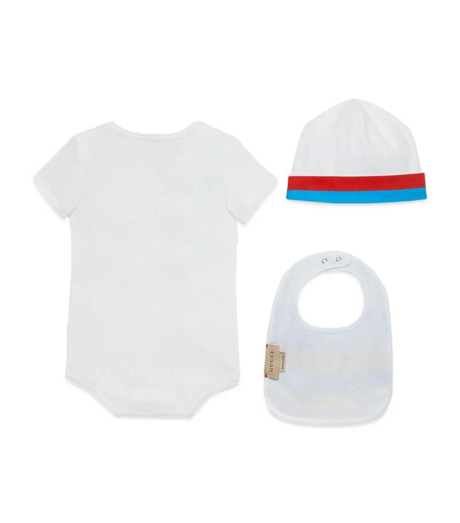 商品Gucci|Bodysuit, Hat and Bib Gift Set (3-36 Months),价格¥2078,第2张图片详细描述