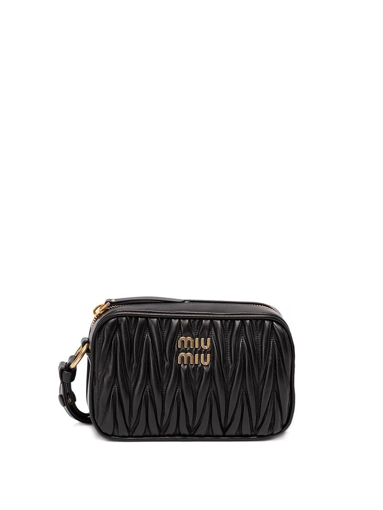 商品Miu Miu|Miu Miu Matelassé Nappa Leather Shoulder Bag,价格¥9821,第1张图片