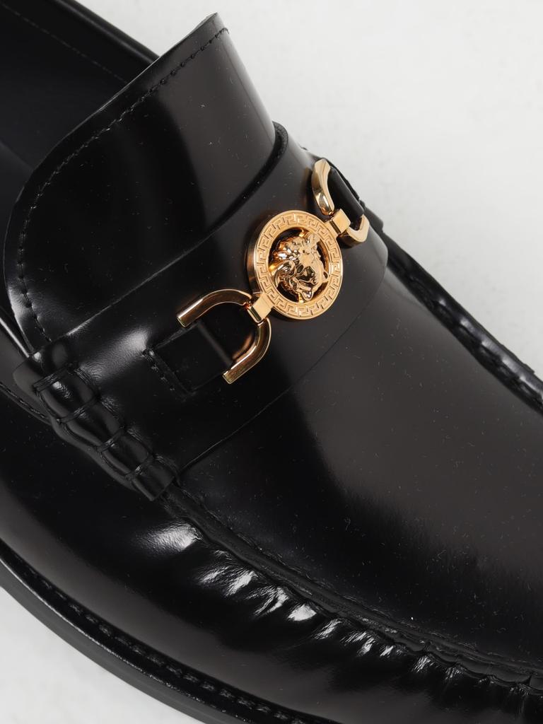VERSACE ブラック ローファー ゴールドメダリオン　25cm VERSACE ブラック ローファー ゴールドメダリオン 25cm VERSACE