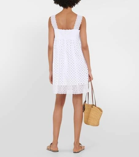 商品Tory Burch|马德拉刺绣棉质迷你连衣裙,价格¥3773,第3张图片详细描述