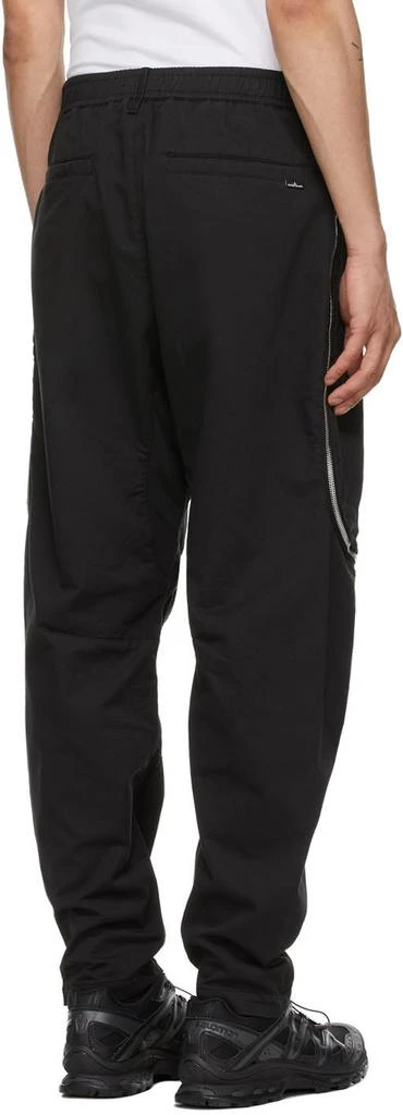 商品Stone Island|Black Zip Vent Trousers,价格¥3453,第3张图片详细描述