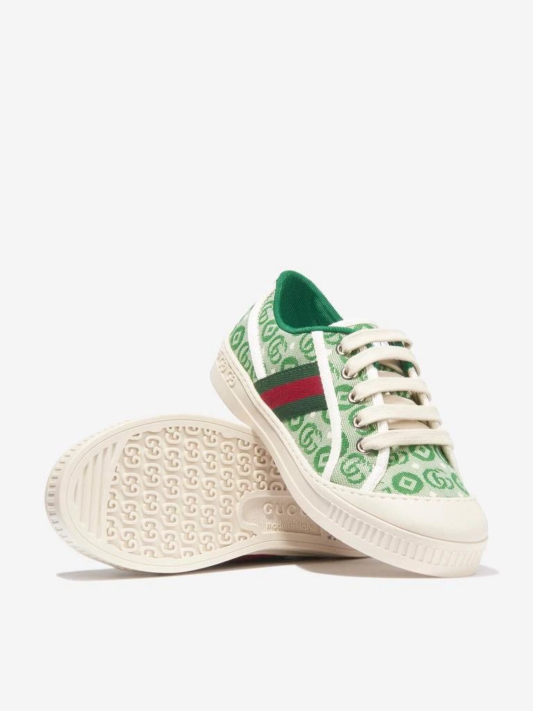 商品Gucci|Gucci Kids Tennis Trainers in Green,价格¥1622,第2张图片详细描述