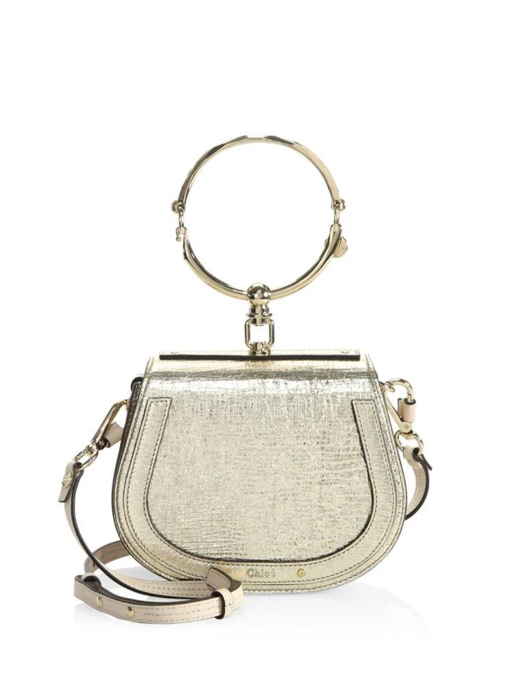 商品Chloé|Nile Metallic Leather Saddle Bag,价格¥9528,第1张图片