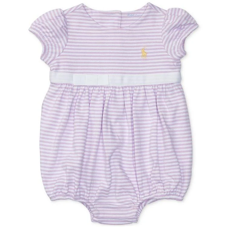 商品Ralph Lauren|Striped Shortall, Baby Girls (0-24 months),价格¥111,第2张图片详细描述