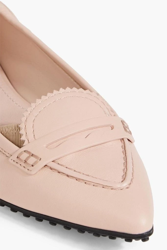 商品Tod's|Leather point-toe flats,价格¥901,第4张图片详细描述