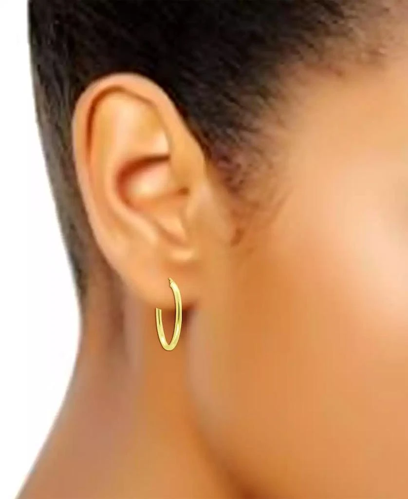 商品Giani Bernini|Polished Oval Medium Hoop Earrings, 25mm, Created for Macy's,价格¥447,第2张图片详细描述