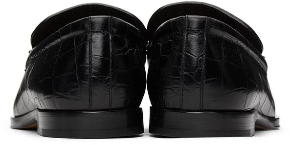 商品Bottega Veneta|Black Croc Loafers,价格¥8314,第4张图片详细描述