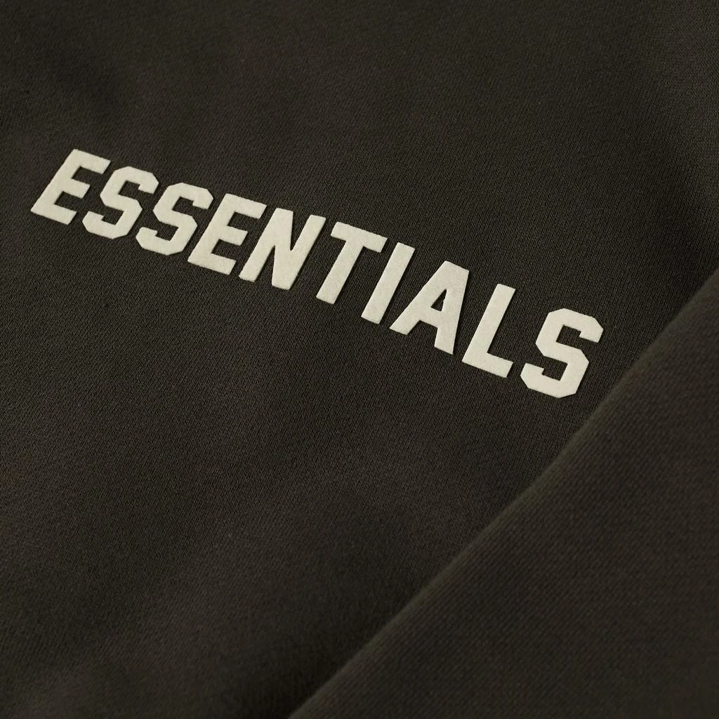 商品Essentials|Fear of God ESSENTIALS Kids Logo Mock Neck - Off Black,价格¥243,第2张图片详细描述
