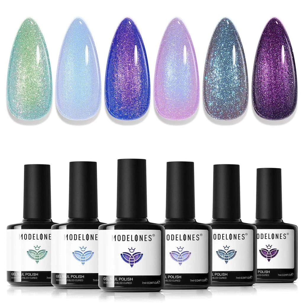 6 Shades Gel Nail Polish Set Collection 商品