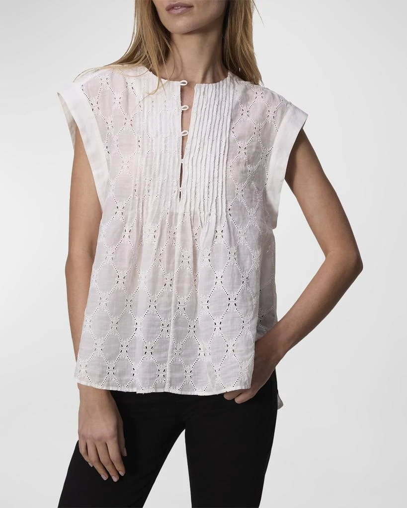 商品Rag & Bone|Gabby Embroidered Top,价格¥852,第1张图片