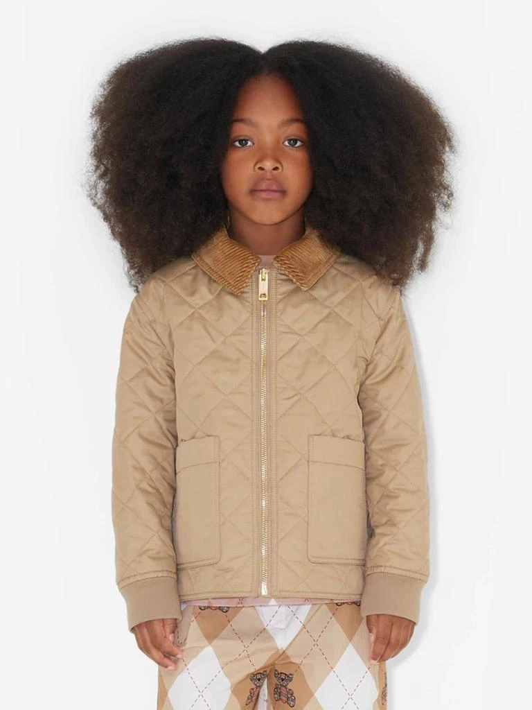 商品Burberry|Girls Otis Quilted Coat in Beige,价格¥4258,第1张图片