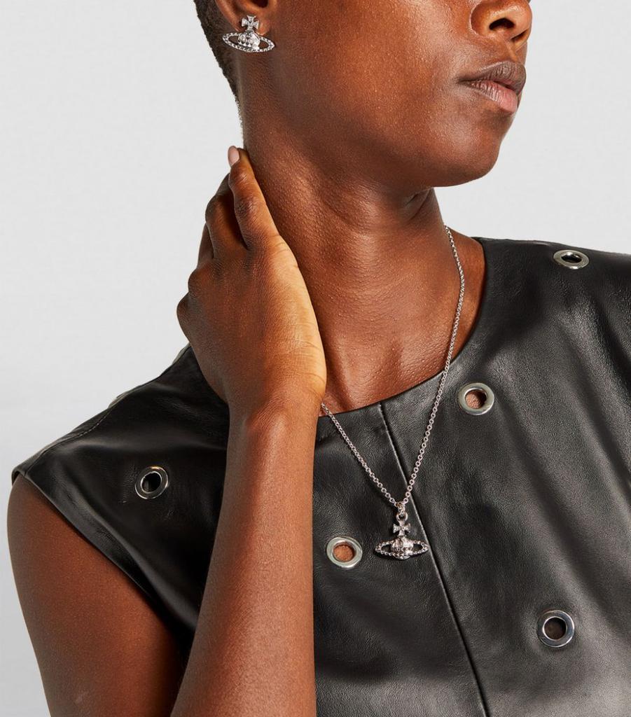 商品Vivienne Westwood|Crystal Mayfair Bas Relief Earrings,价格¥674,第6张图片详细描述