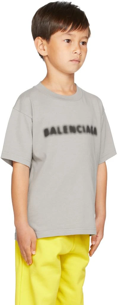 商品Balenciaga|Kids Grey Blurry T-Shirt,价格¥1394,第3张图片详细描述