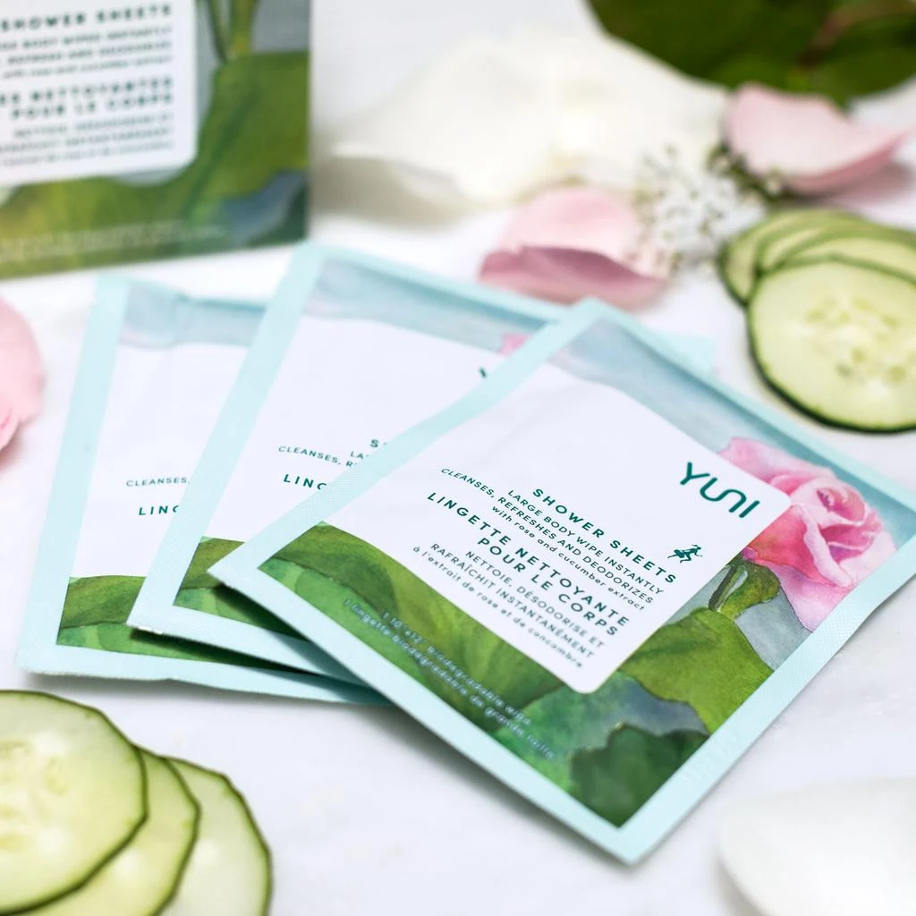 Shower Sheets Large Body Wipes with Rose & Cucumber（7154169） 商品