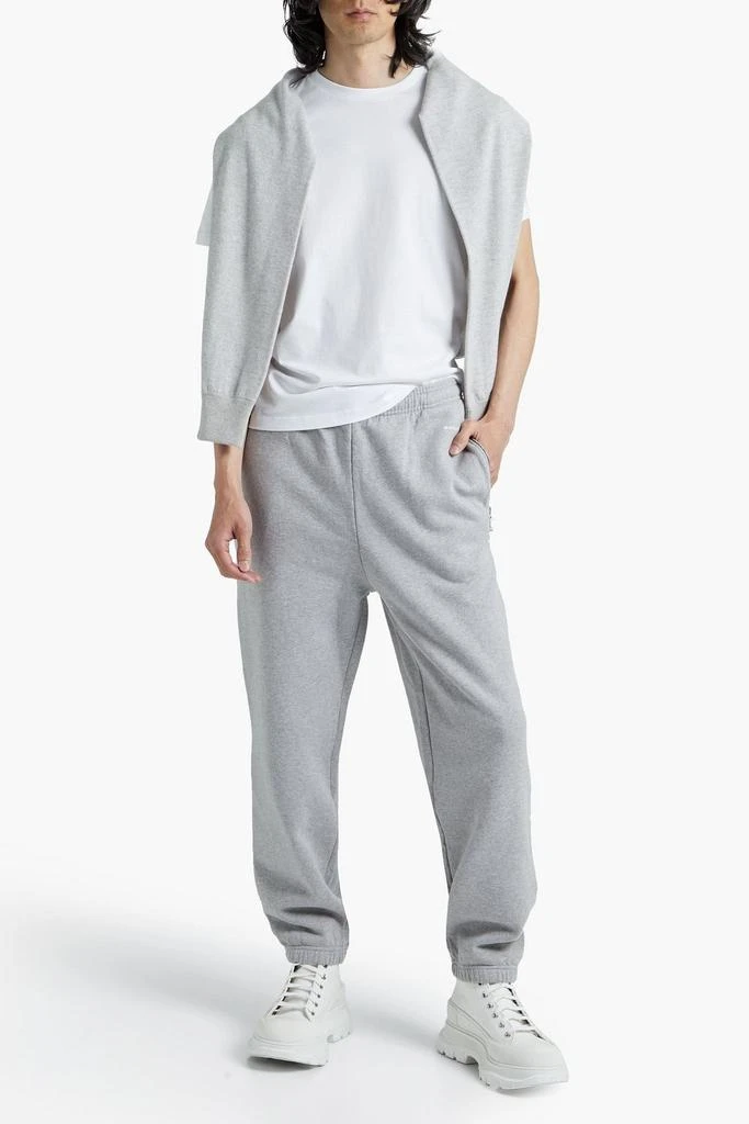 商品Sandro|Mélange cotton-fleece sweatpants,价格¥405,第2张图片详细描述