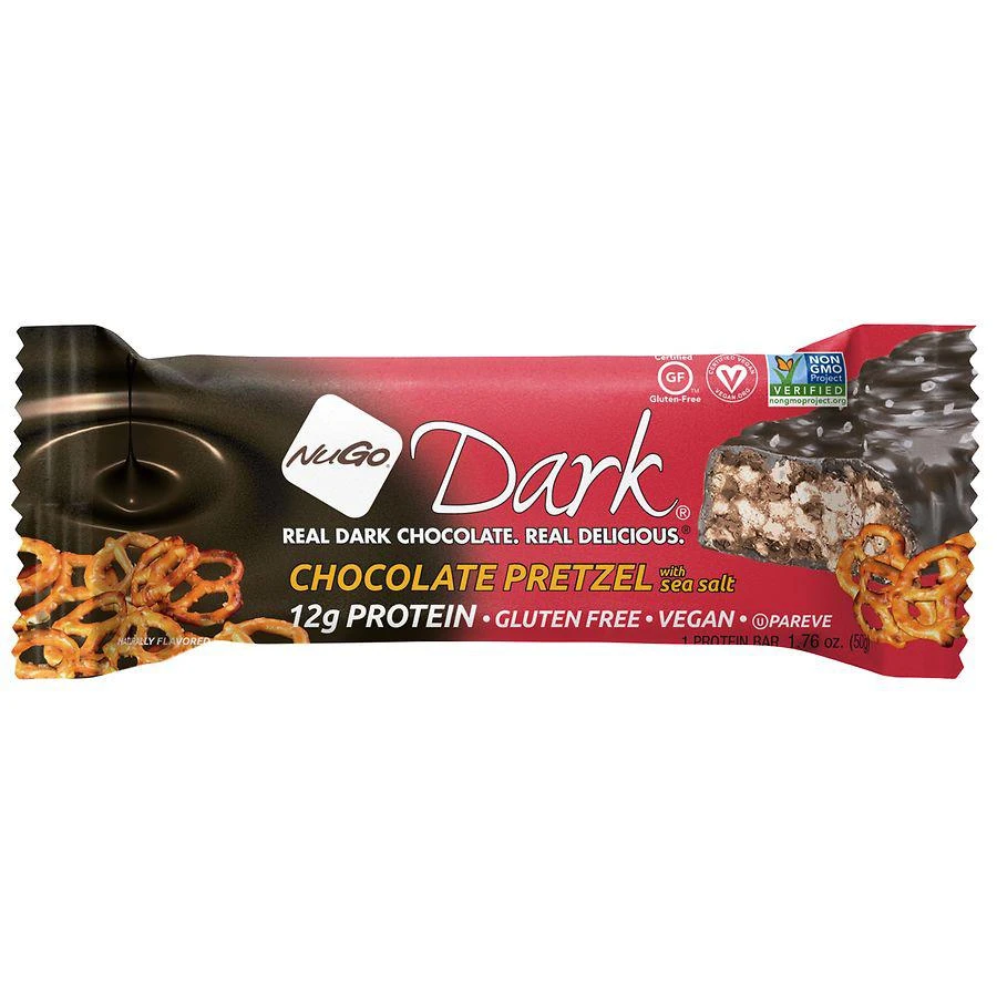 商品NuGo Dark|Protein Bar Chocolate Pretzel,价格¥15,第1张图片