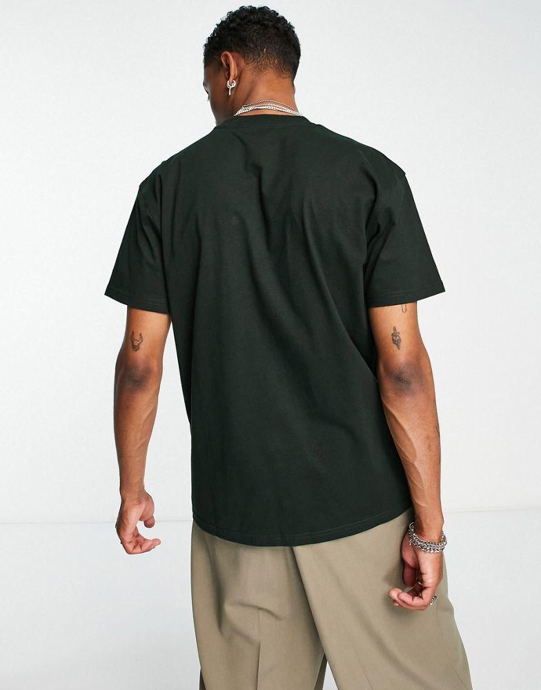 Carhartt WIP american script relaxed t-shirt in dark  green商品第2张图片规格展示