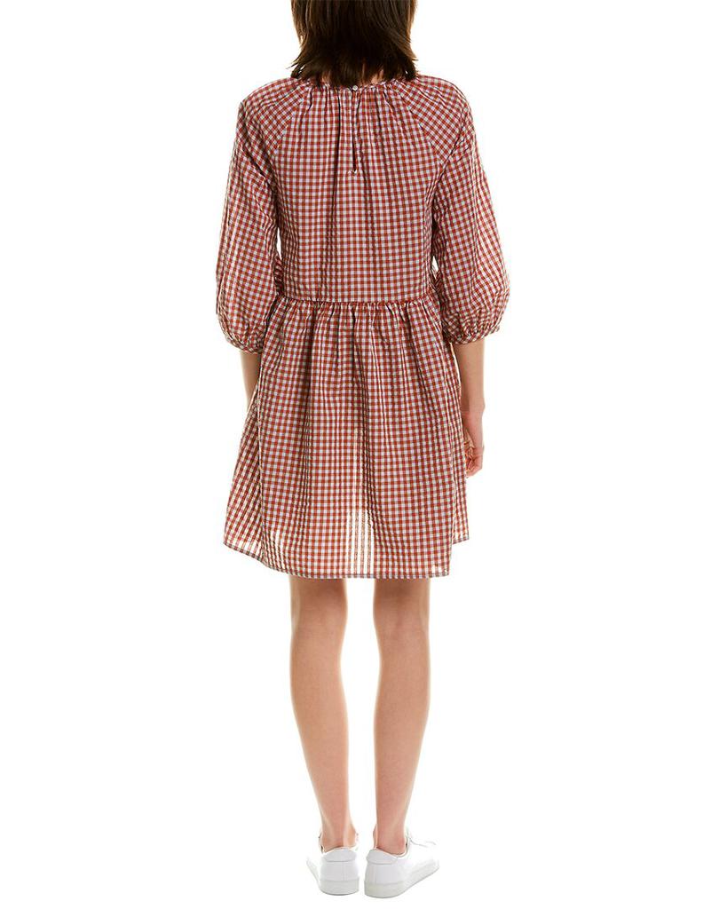 Madewell Gingham Seersucker Raglan Midi Dress商品第2张图片规格展示