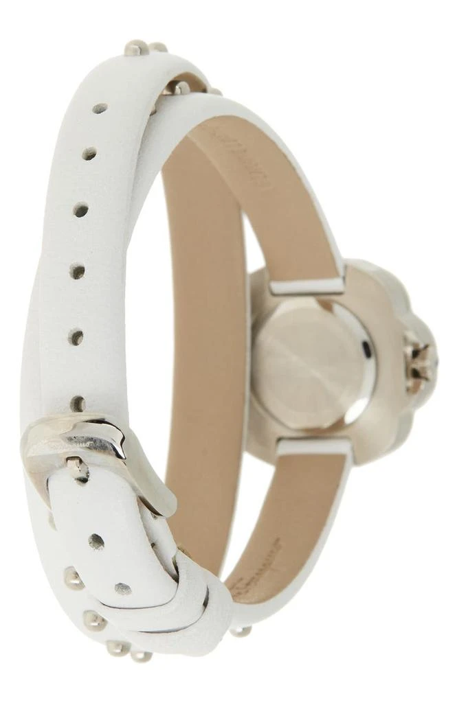 商品Salvatore Ferragamo|Fiore Flower Dial Leather Strap Watch, 24mm,价格¥3310,第2张图片详细描述