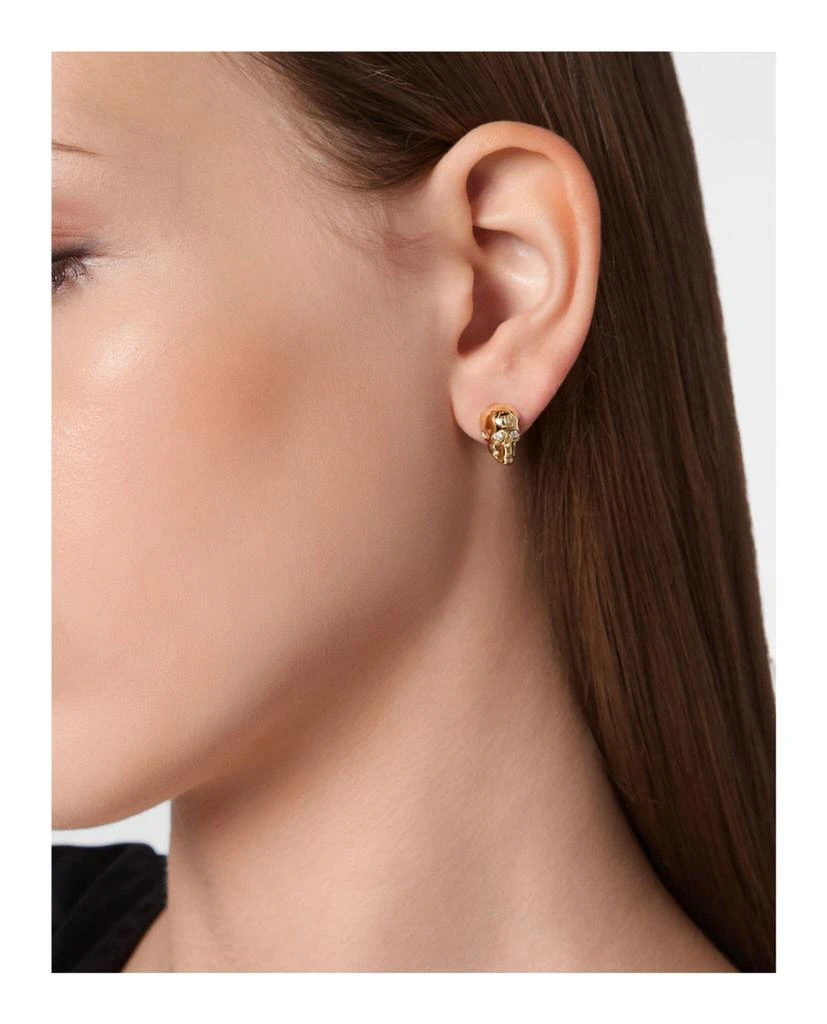 商品Philipp Plein|3D $kull Crystal Stud Earrings,价格¥898,第4张图片详细描述