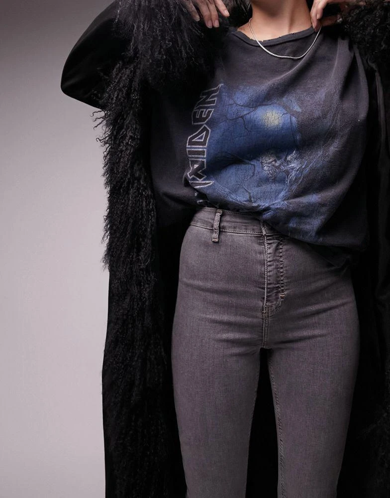 商品Topshop|Topshop Joni jeans in grey,价格¥156,第3张图片详细描述