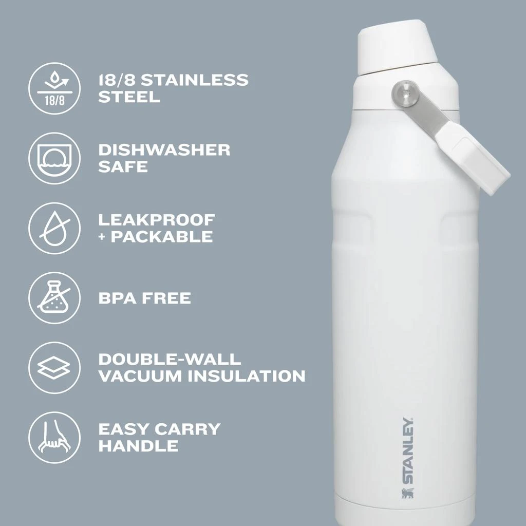 商品Stanley|Stanley IceFlow Fast Flow Water Bottle | Angled Spout Lid | Lightweight & Leakproof for Travel & Sports | Insulated Stainless Steel | BPA-Free,价格¥252,第4张图片详细描述