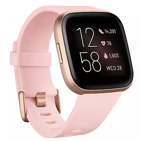 Fitbit Versa 2 Smartwatch Copper Rose (Petal) with Bonus Bands (Navy)商品第2张图片规格展示