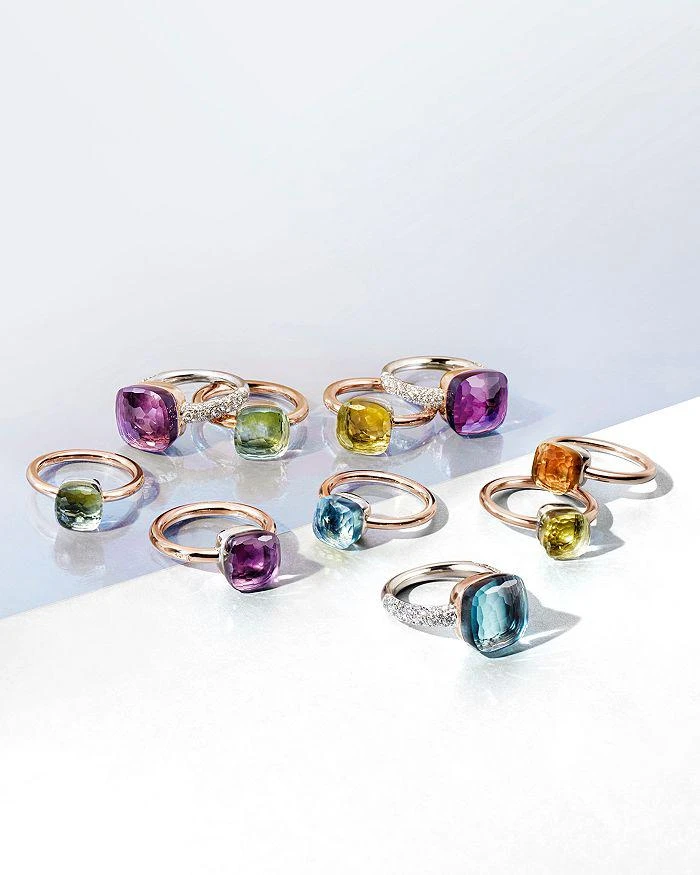商品Pomellato|Nudo Mini Ring with Faceted Prasiolite in 18K Rose and White Gold,价格¥13455,第3张图片详细描述