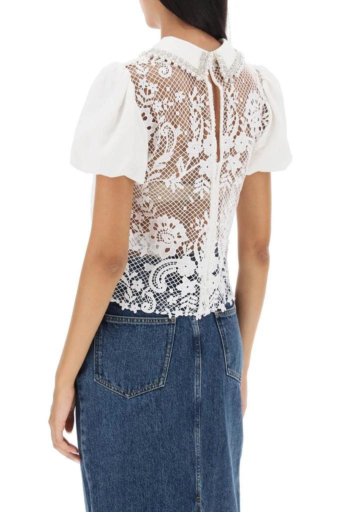 商品Self Portrait|Self portrait floral-lace top with appliques,价格¥1602,第3张图片详细描述