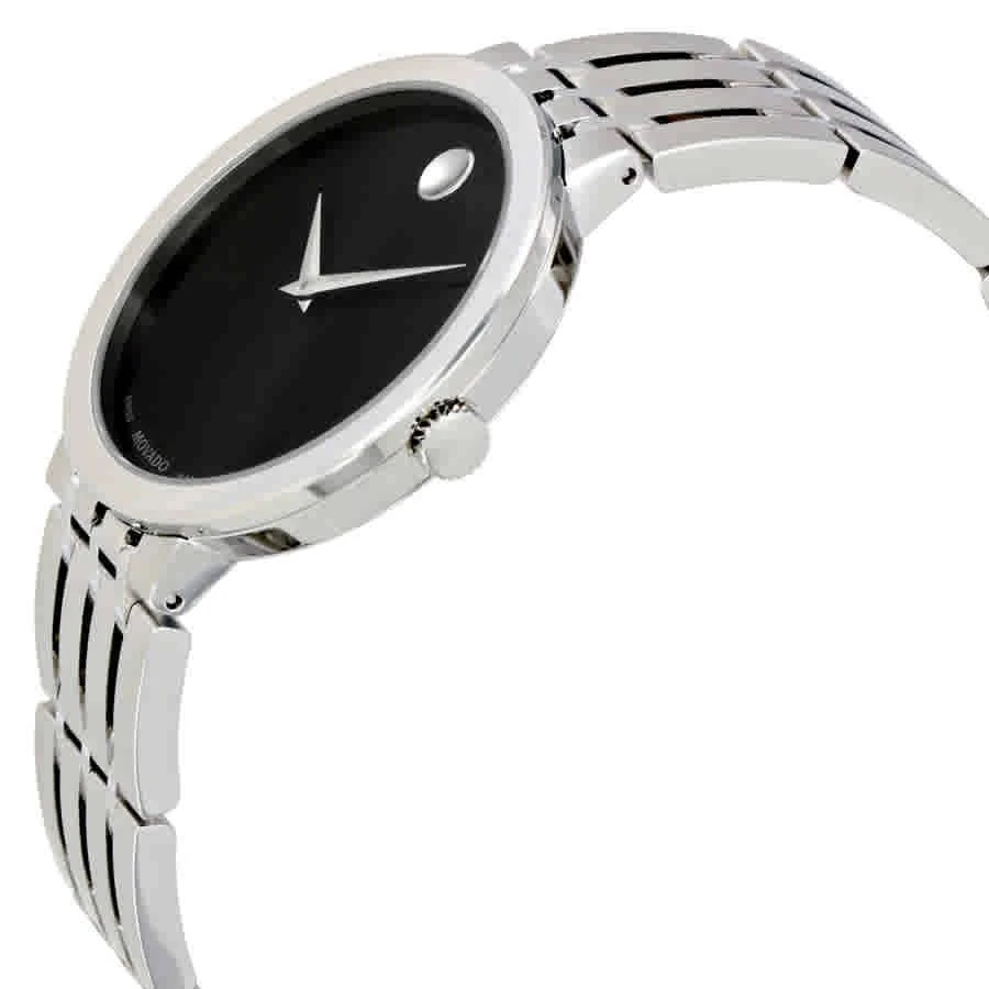 商品Movado|Movado Esperanza Black Dial Stainless Steel Mens Watch 0607057,价格¥2521,第2张图片详细描述