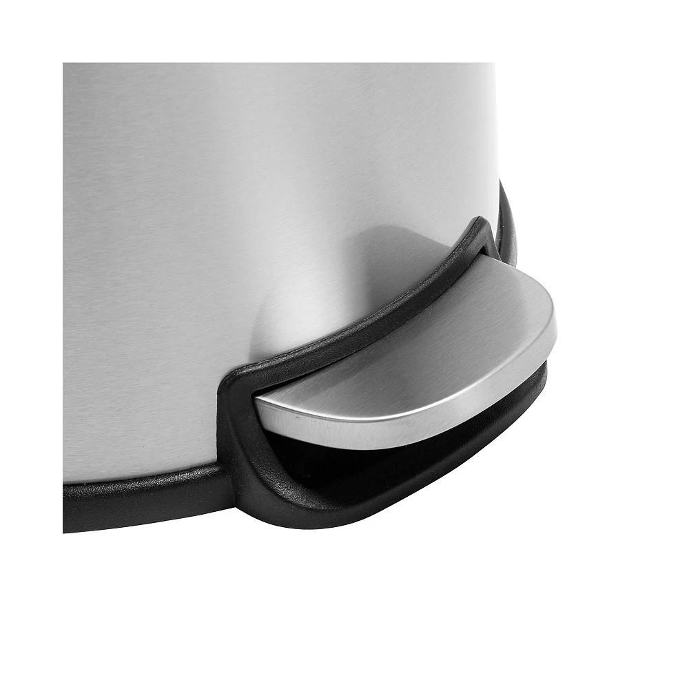 商品Honey Can Do|30L Soft-Close Round Stainless Steel Trash Can,价格¥748,第4张图片详细描述
