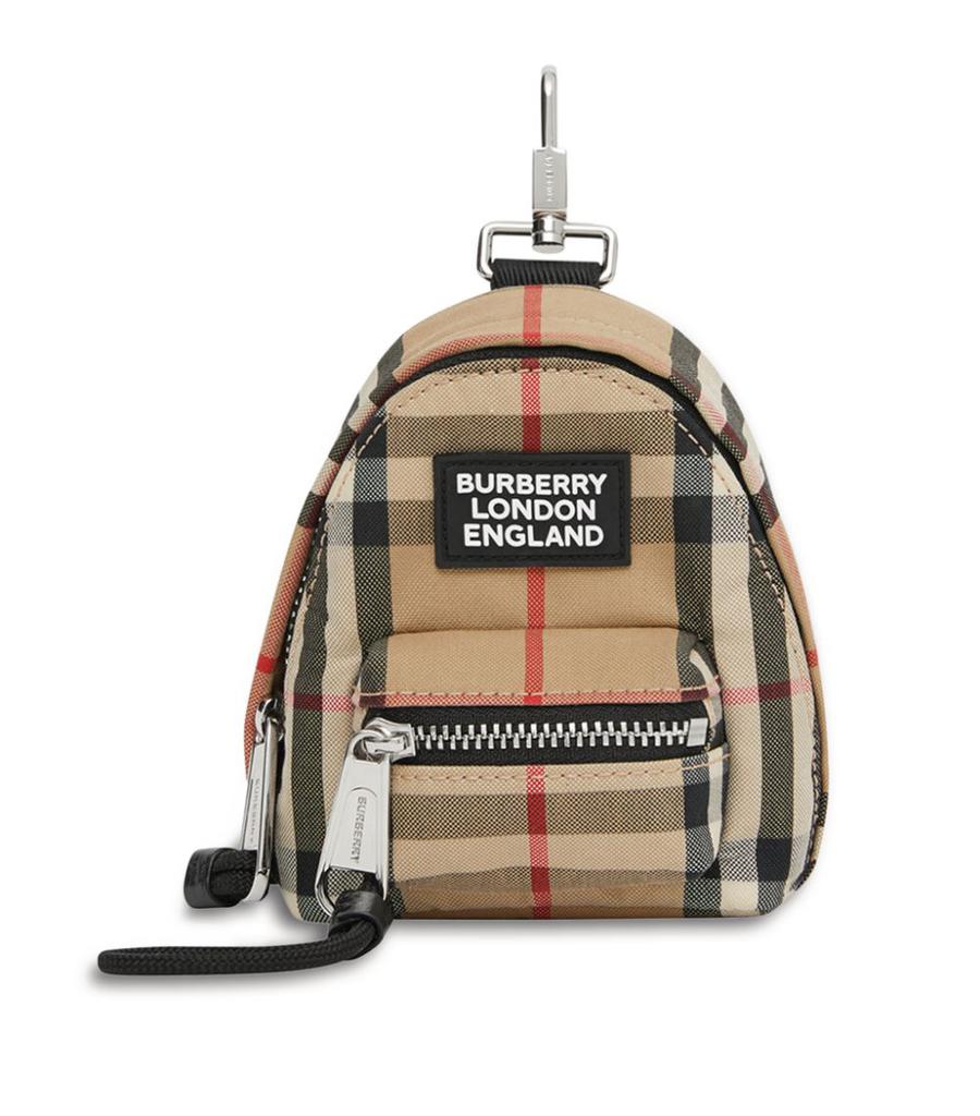 Vintage Check backpack key charm商品第1张图片规格展示