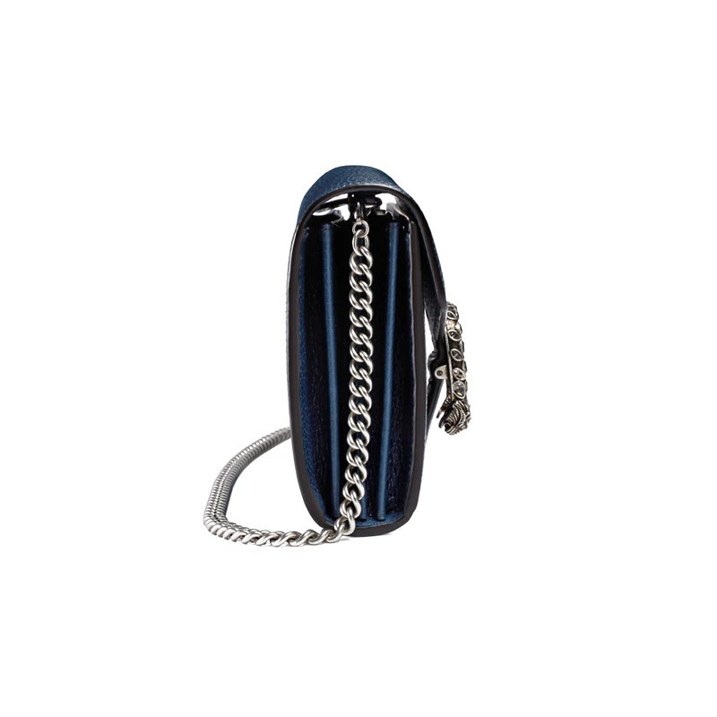 GUCCI/古驰 Dionysus女士迷你黑色皮革WOC单肩包 商品