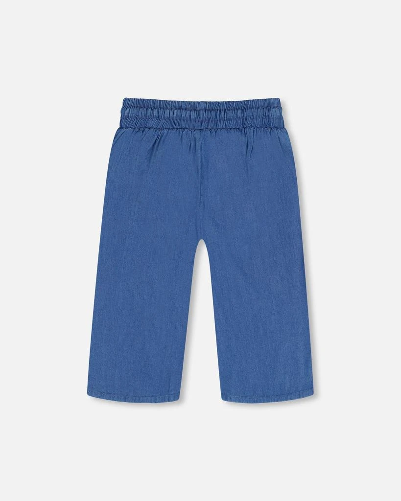 商品Deux par Deux|Wide Leg Capri Pant Chambray,价格¥366,第3张图片详细描述