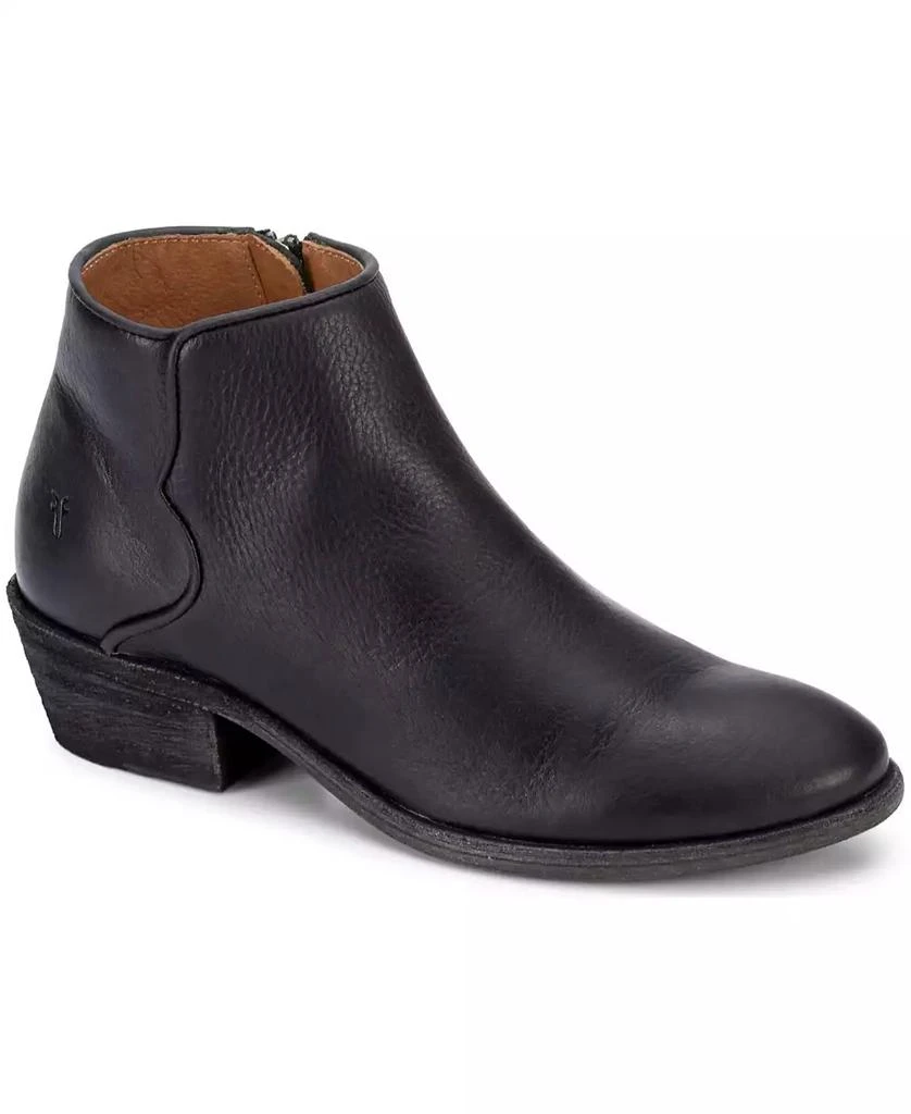 商品Frye|Women's Carson Western Piping Leather Ankle Booties,价格¥1393,第1张图片