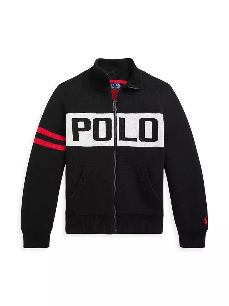 商品Ralph Lauren|Little Boy's & Boy's Logo Zip-Up Reversible Sweater,价格¥508,第1张图片