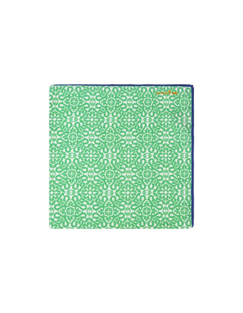 商品Kiton|Pocket Handkerchief With Green Majolica Pattern,价格¥1049,第1张图片