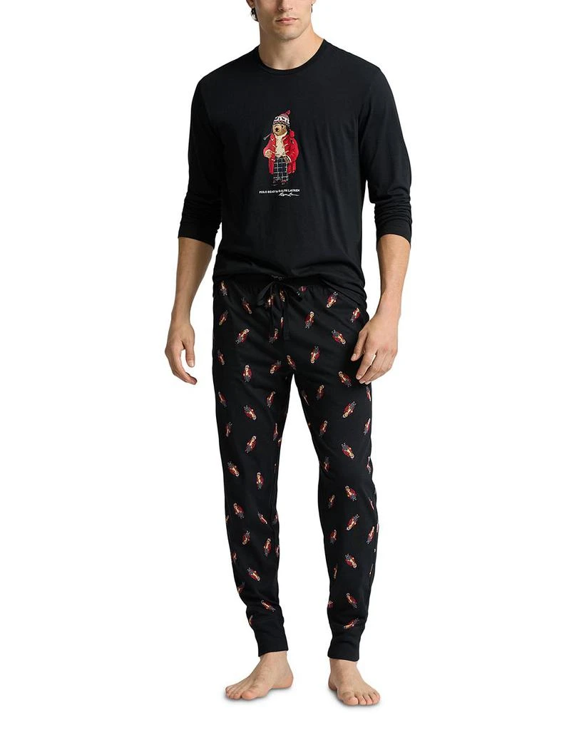 商品Ralph Lauren|2 Piece Polo Bear Top & Jogger Pajama Set - Exclusive,价格¥735,第1张图片