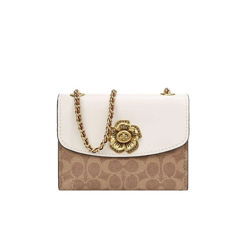 商品Coach|香港直邮COACH 蔻驰女包 女士中号山茶花单肩斜挎包30585 B4RU,价格¥3488,第1张图片