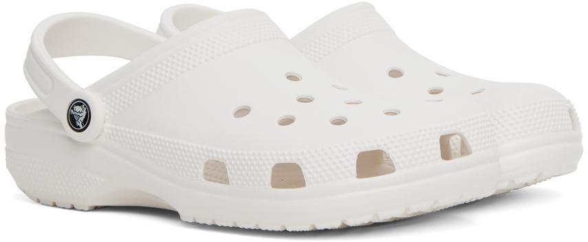 商品Crocs|White Classic Clogs,价格¥420,第6张图片详细描述