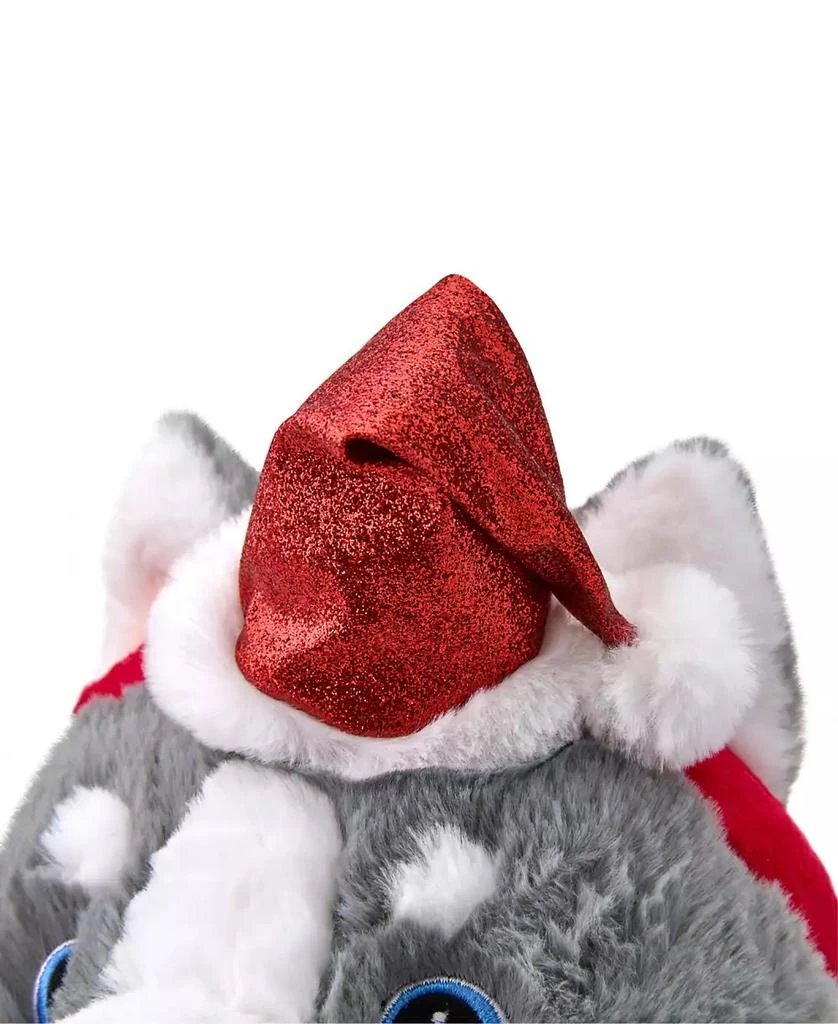 商品Geoffrey's Toy Box|10" Husky with Christmas Hat Plush Toy, Created for Macy's,价格¥120,第5张图片详细描述