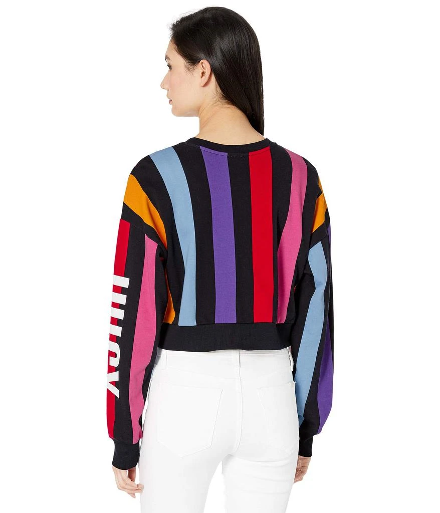 商品Juicy Couture|Bold Vertical Stripe Terry Track Pullover,价格¥284,第3张图片详细描述