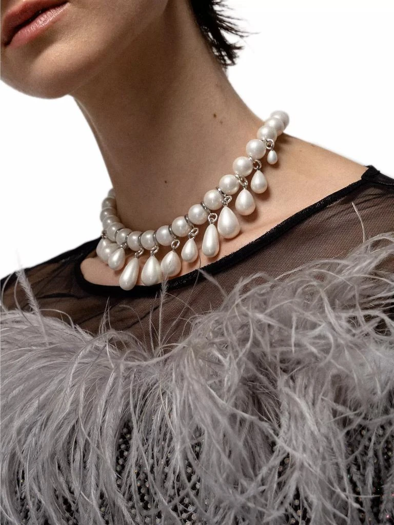 商品Julietta|Scarlet Silvertone & Imitation Pearls Necklace,价格¥2248,第2张图片详细描述