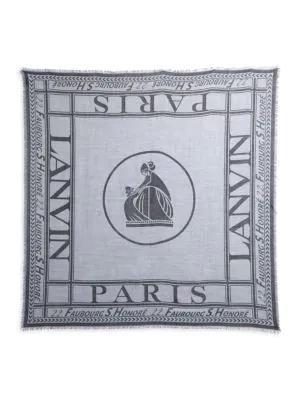 商品Lanvin|Print Virgin Wool & Silk Scarf,价格¥1817,第4张图片详细描述