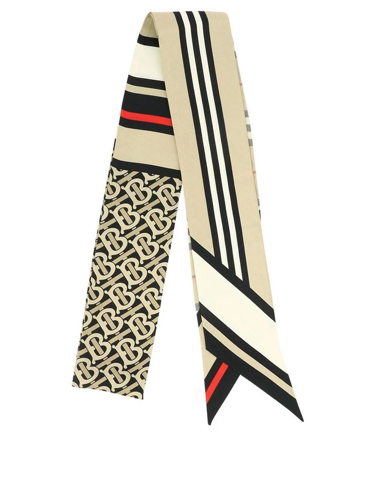 商品Burberry|BURBERRY Montage-print foulard,价格¥1495,第1张图片