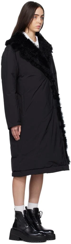 商品Yves Salomon|SSENSE Exclusive Black Long Down Jacket,价格¥4982,第2张图片详细描述