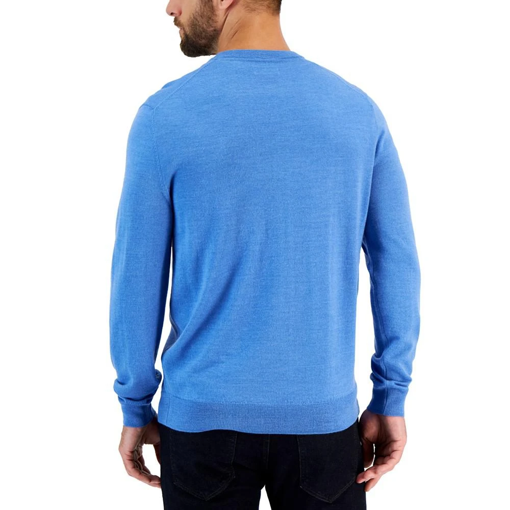 商品Club Room|Men's Solid V-Neck Merino Wool Blend Sweater, Created for Macy's,价格¥142,第2张图片详细描述