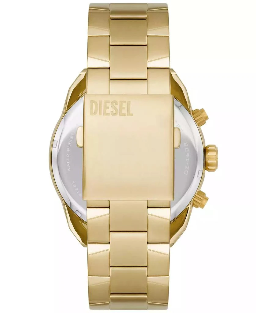 商品Diesel|Men's Spiked Gold-Tone Stainless Steel Bracelet Watch, 49mm,价格¥2084,第3张图片详细描述